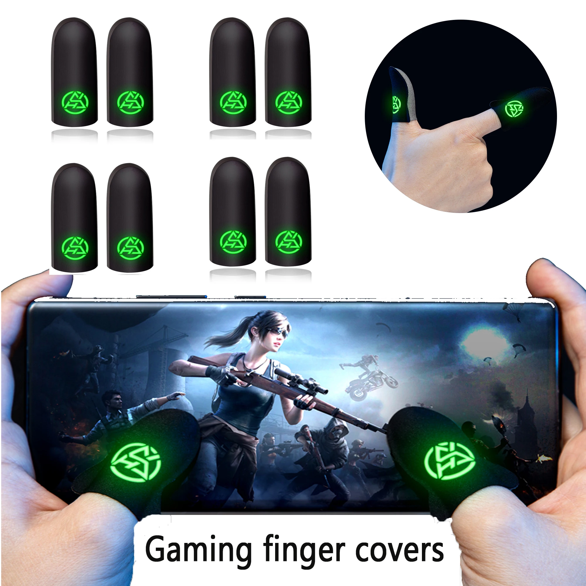 Esports Gaming Gloves - 6Pcs Mobile Game Fingertip Gloves For