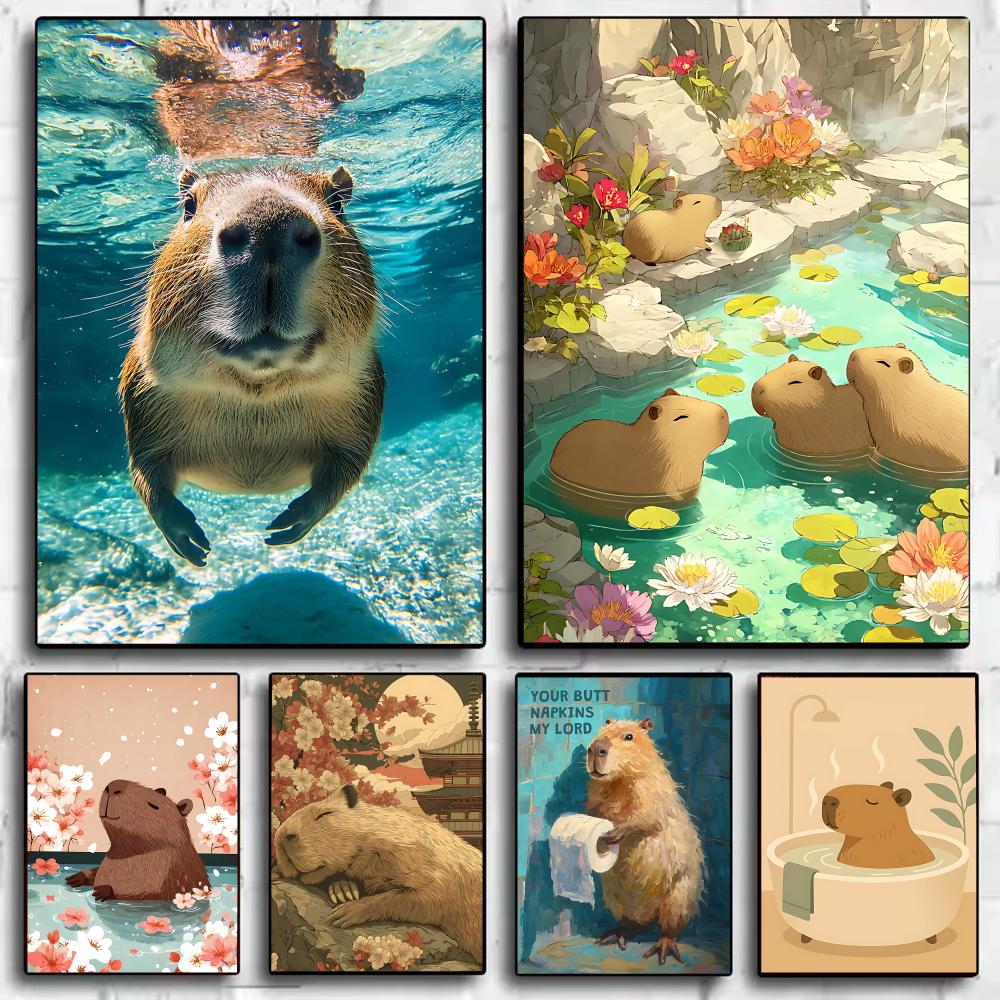 Esports Gaming Lounge - Healing Capybara Poster Art Poster HD