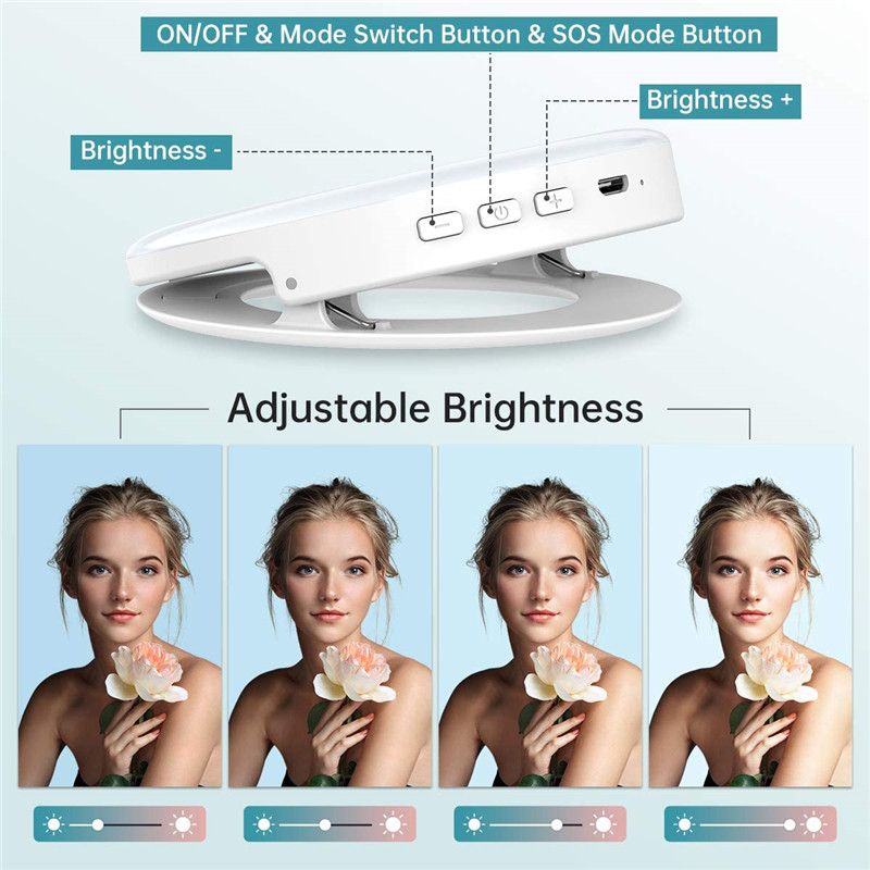 Portable LED Clip Ring Light 4 - огляд і ціна Webcam Ring Light