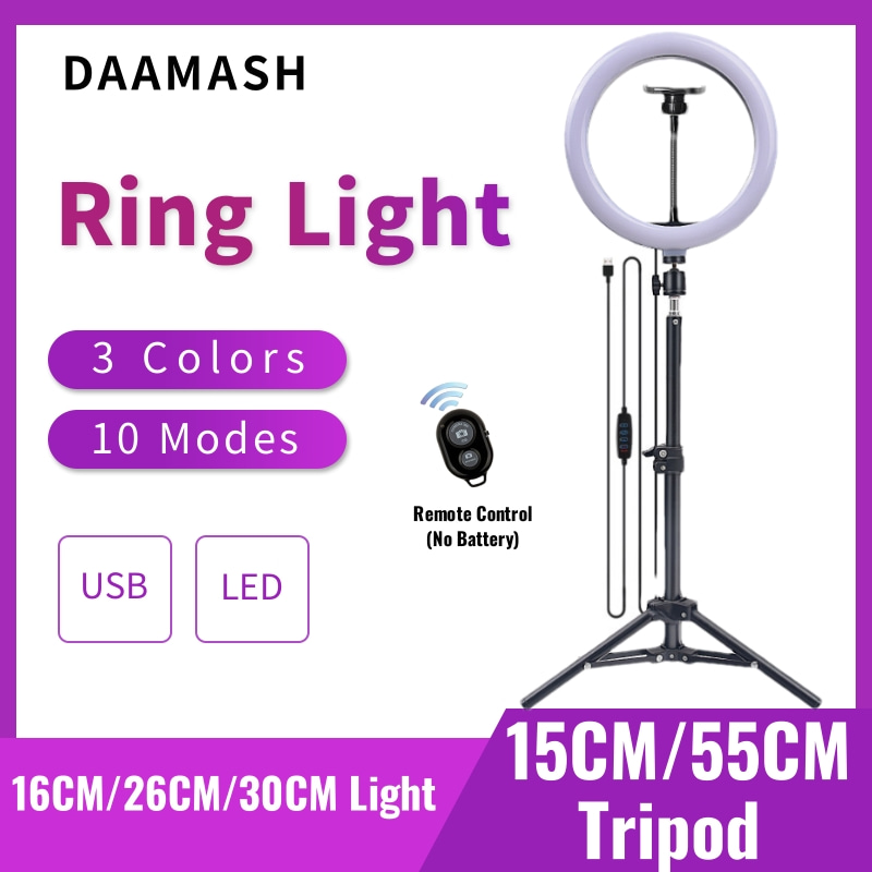 16cm/26cm/30cm LED Selfie Ring - огляд і ціна Webcam Ring Light