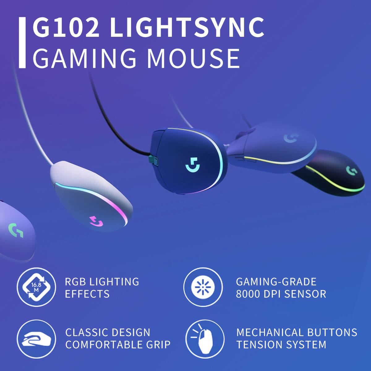 Logitech G102 Prodigy Gaming M - огляд і ціна Esports Online Gaming