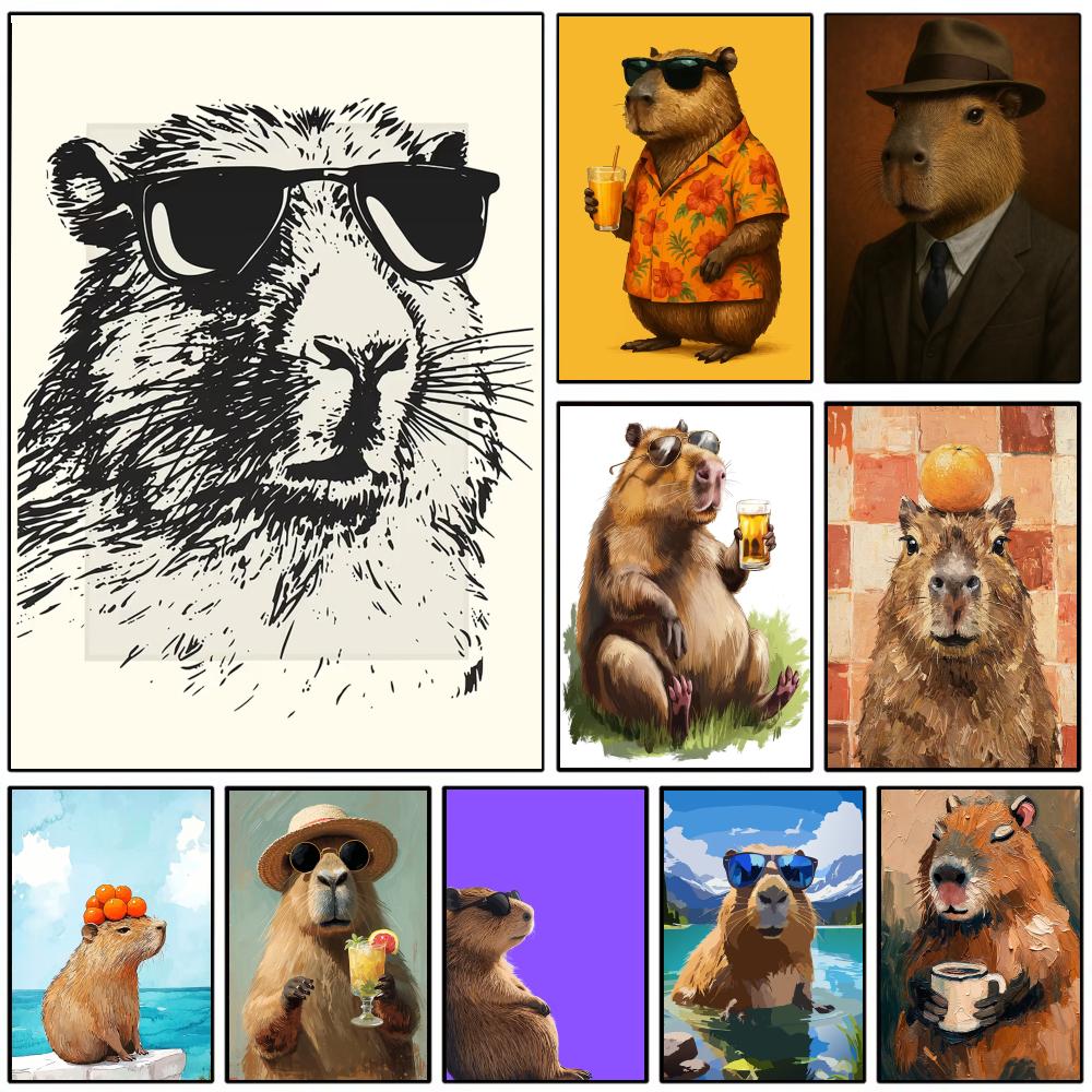 Sunglasses Capybara Print Wall - огляд і ціна Esports Gaming Lounge