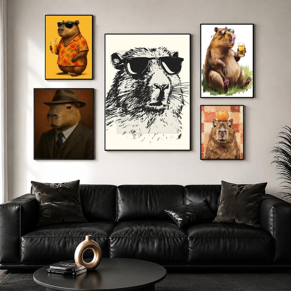 Sunglasses Capybara Print Wall - огляд і ціна Esports Gaming Lounge