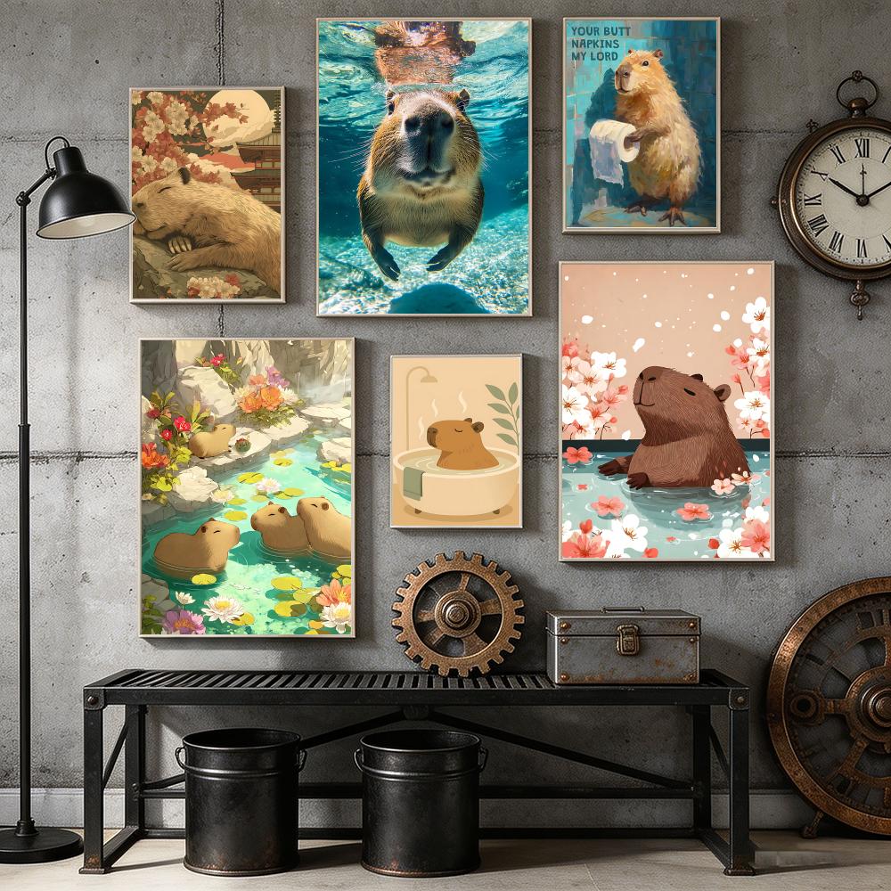 Healing Capybara Poster Art Po - огляд і ціна Esports Gaming Lounge