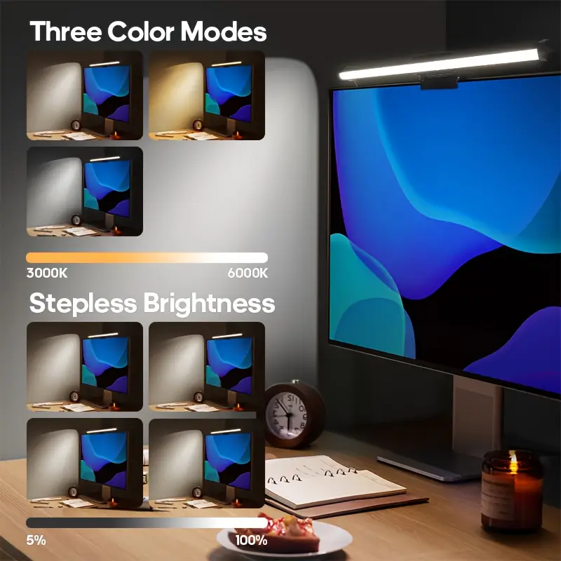 USB LED Desk Lamp Screen Hangi - огляд і ціна Gaming Monitor Curved