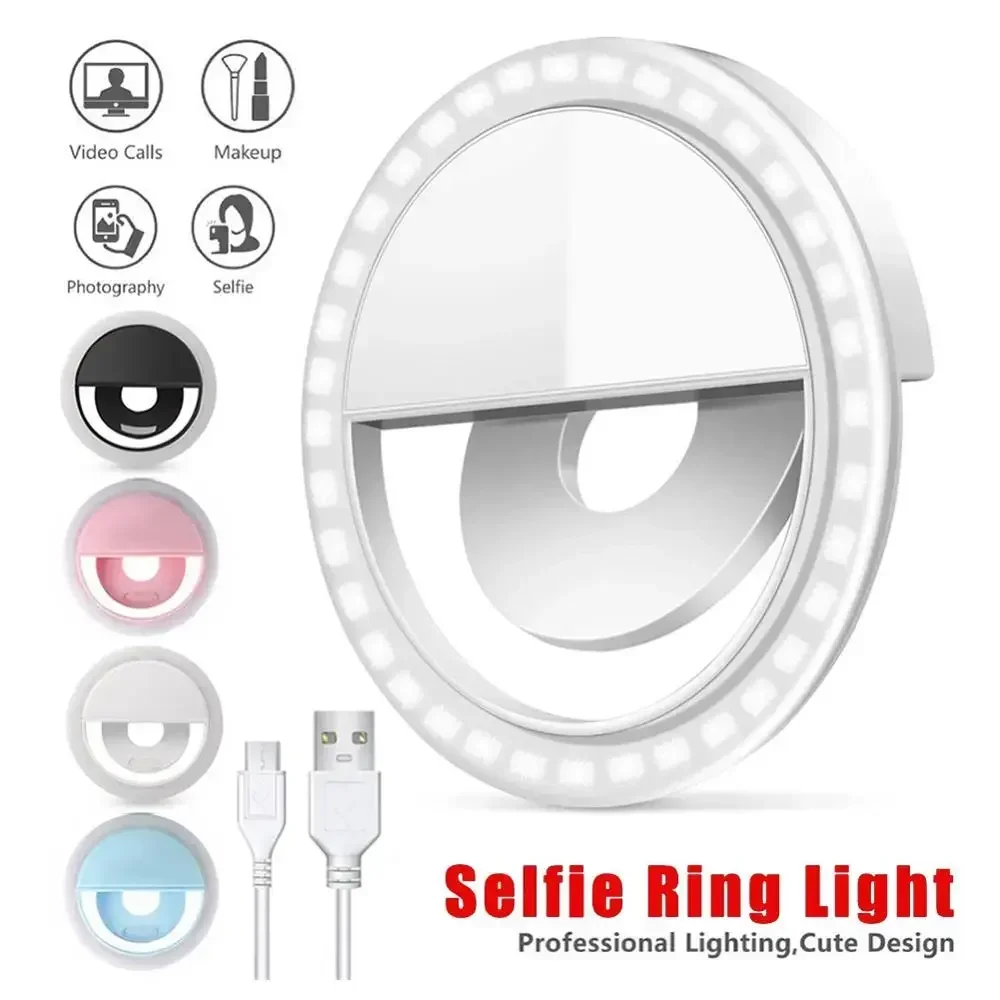 LED Selfie Ring Light Mobile P - огляд і ціна Webcam Ring Light