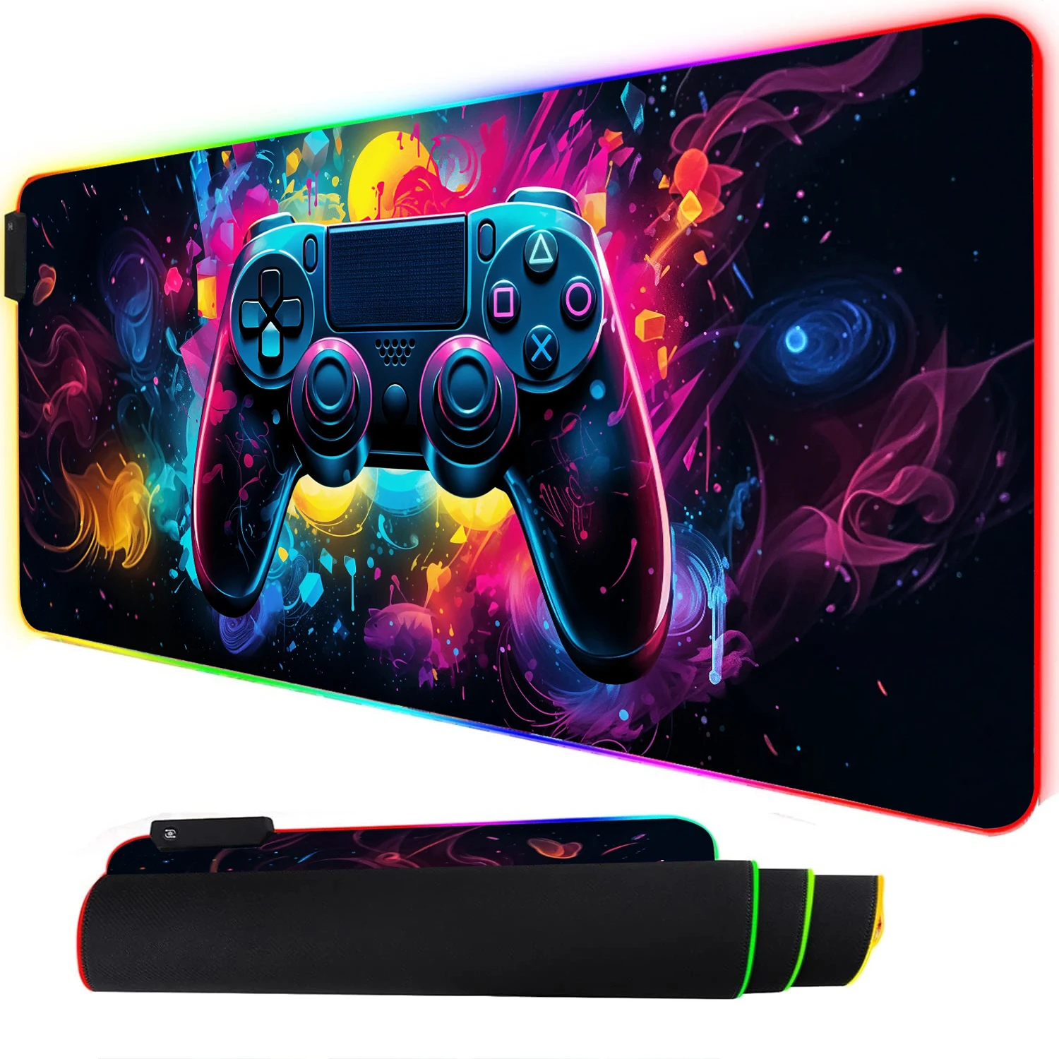 RGB Neon Gaming Controller Art - огляд і ціна Esports Gaming Keyboard And Mouse