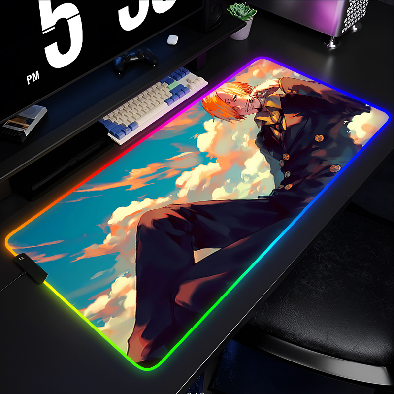 RGB Anime Mouse pad one piece  - огляд і ціна Esports Gaming Keyboard And Mouse