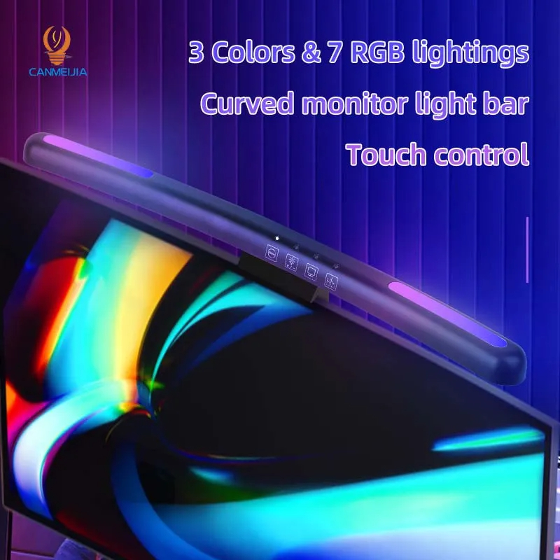 Curved LED Monitor Light Bar U - огляд і ціна Gaming Monitor Curved