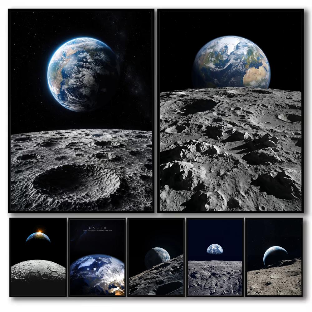 Earth and Moon Painting Canvas - огляд і ціна Esports Gaming Lounge